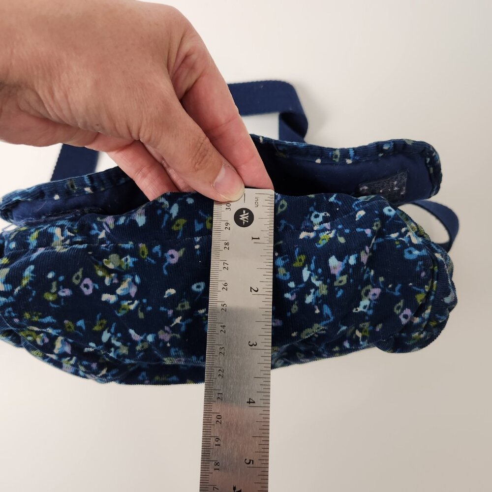 Levis Bag Womens Blue Micro Floral Corduroy Vintage Shoulder Y2K Jean Pockets - Picture 15 of 16